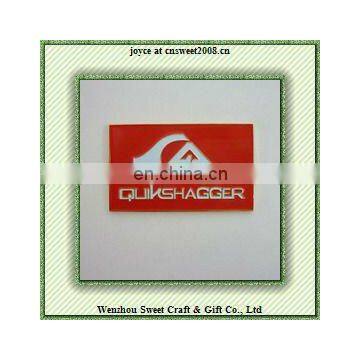 red plastic name badges for promotion or decoration