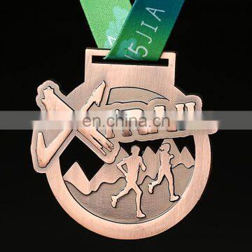 OEM cheap price customzied antique copper plated 2D medal