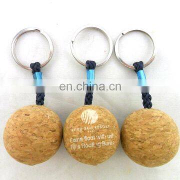 Cork Ball Shape Floating Keychain photo-3