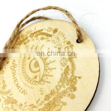 Personalized Round Wood Tags for Clothing Wooden Hang Tags photo-2
