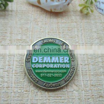 Logo Engraved Antique Silver Coin Colored Silver Coins photo-5