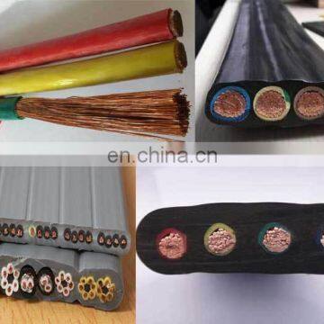 High quality Rubber Sheathed flexible flat elevator travel cable for Elevator