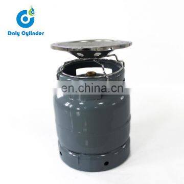 6KG Empty Gas Refillable LPG Cylinder with Burner