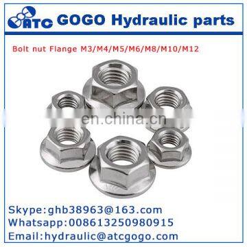 A2-70 Flat Knurled Hexagon Nut With Flange