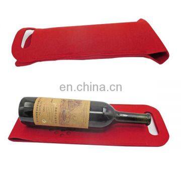 Custom Durable Leather Felt Double Wine Bag Box Household Storage Wine Bottle Gift Bags photo-4