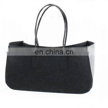 Garden picnic toys newspaper magazines foldable large bulk carrying shopping fireplace felt basket, firewood bag