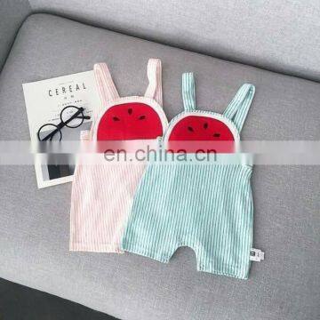 2019 Baby Summer Clothing Newborn Infant Baby Girl Boy Watermelon Stripe Romper Sleeveless Overalls Outfits Playsuits 0-24M photo-3