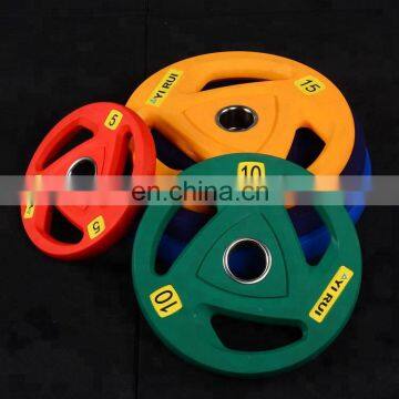 wholesale pu weight plate free weight bodybuilding gym equipment barbell plate