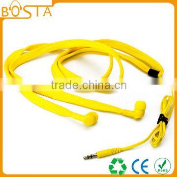 Free sample China wholesale waterproof sporst sweat resistant shoelace earphones