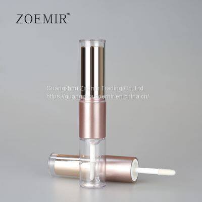 Rose Gold Transparent Empty Double Tube Lip Gloss Tube photo-3