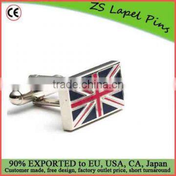 Free digital proof design custom England English British Flag Cufflinks