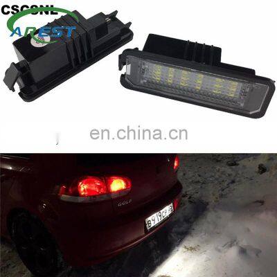 2PCS Error Free LED Number License Plate Light for VW Volkswagen EOS 06~ GOLF 4/5/6/7 LUPO 99~06 Passat CC 09~ Beetle 2006-2010