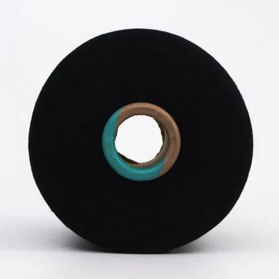 10s/12s/16s/20s Black Melange Yarn Dyed Cotton Yarn Recycled Cotton Knitting Yarn for Socks photo-3