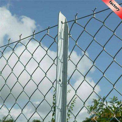 Double Wire Fence Cheap Galvanized Chain Link Fences For Construction