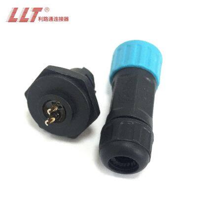 Outdoor Electrical 2pin Assembly Connector LED Cable 3 4 5 6 7 8 2+3pin Power Lighting Panel Mount M12 Connector photo-4