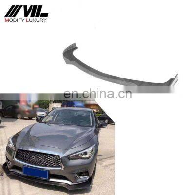 Q50 Carbon Fiber Front Chin Lip Spoiler  for Infiniti Q50 Base Sedan 4-Door 2018