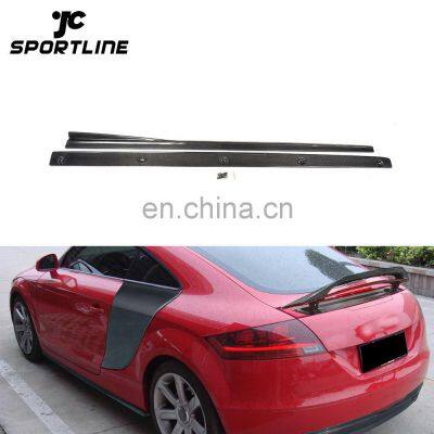 TT MK2 Carbon Fiber Side Door Skirts for Audi TT 8J Coupe 2-Door 08-09