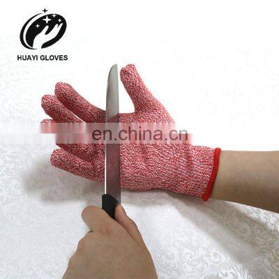 HY 13G Amazon Guantes Anticorte Safety Gloves Cuisine Color Gloves Cat 2 Working Mitten Level 5 Cut Protection Washable Glove