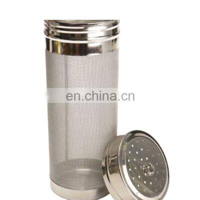 300 Micron Beer Keg Dry Hopper Filter Home Brew Hopper Spider Strainer Home Brew Pellet Hope Mesh Filter with Steel Chain