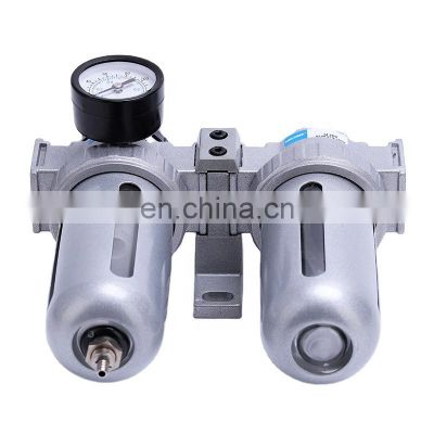 SFC Series Air Source Treatment Pressure Standard Water Trap Lubricator Combination Air Filter Regulator With Manual Drain