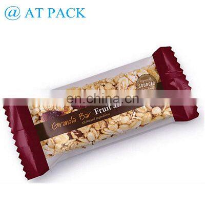 Back Sealing Customized Bag Food Grade Plastic Granola Bar Wrapper For Chocolate/Energy Bar Packaging photo-4