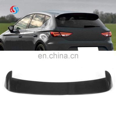 Original Stock ABS Material Carbon Fiber Rear Roof Trunk Spoiler Wing for Seat Leon Mk3 2020 2021