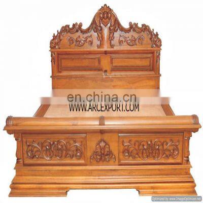 antique wooden decorative bed