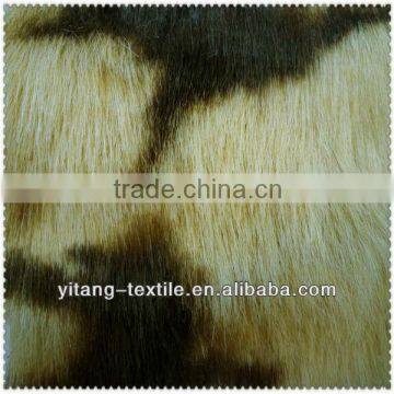 Yellow long hair faux fur/plush