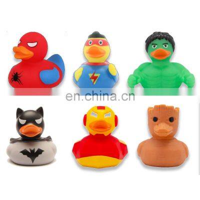 New Design Unique Yellow Duck Floating Weighted Captain Rubber Toy Bath Duck photo-5