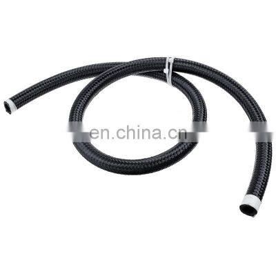 AOSU 1M Universal Car AN4 Nylon Steel Braided Pipeline Oil Gas Line Fuel Hose