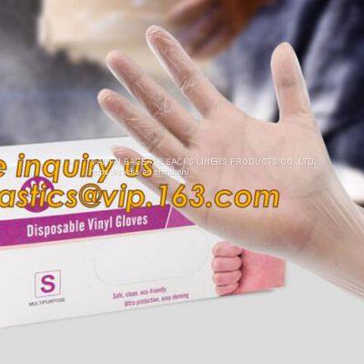 Nitrile, Latex Free, Powder Free, Exam Gloves, Blue,Medical Clear Synthetic Vinyl Gloves,Medical Vinyl Examination Glove photo-2