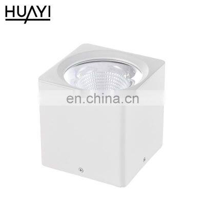 HUAYI High Quality Aluminum Cob 12w 18w 25w 40w Indoor Market Living Room Surfaced Mounted Led Spotlight