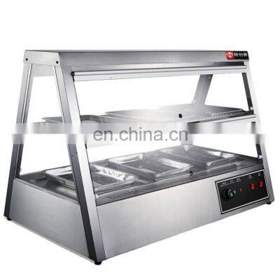 Commercial Food Warmer Display Case Glass Food Warmer Display Showcase Models and Sizes Are Available for Canteen Restaurant photo-3