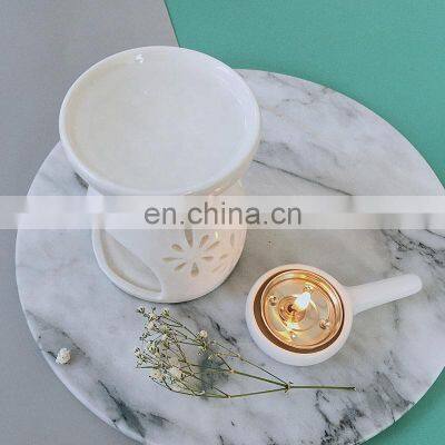 Ceramic Tealight Candle Holder Essential Oil Incense Aroma Diffuser Furnace Aroma Essential Oil Burner Wax Melt Burner photo-3