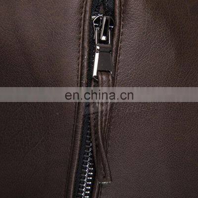 Custom Fashion Leather Jackets New Arrival High Quality Fashion Leather Jacket Man photo-4