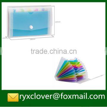 Plastic Clear Cover Expandable Handle Folder With 12 Pockets photo-5