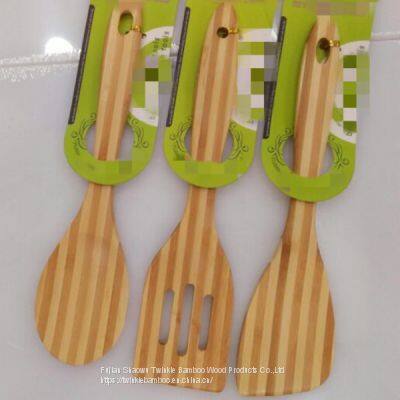 Bamboo kitchen tool bamboo cooking utensil set wholesale from China