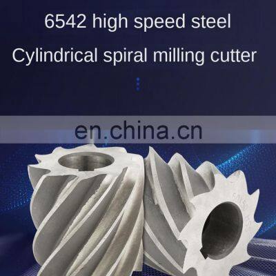 Livter Material 6542 HSS Diameter 40mm Cylindrical Sleeve Spiral Milling Cylindrical Cutter Tool Accessory Router Bit photo-5