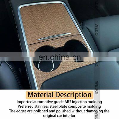 Central Control Panel Decoration Paste For Tesla Model3 Luxury High Quality Baking Lacquer for Customized photo-3