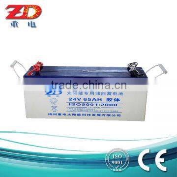 Deep Cycle Vrla Battery 24V65Ah for Solar Street Light