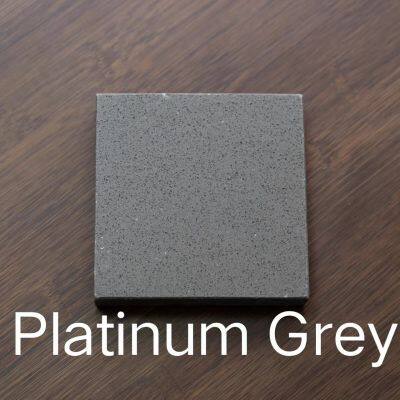 Code：Platinum Grey，Calacatta White Quartz Artificial Stone Quartz Slab Kitchen Countertops