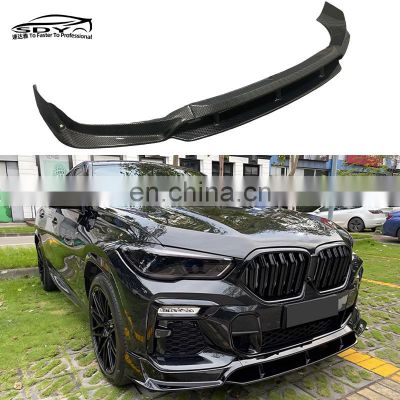 G06 X6 High Quality Carbon Fiber Front Lip Front Bumper lip Front Splitter For BMW X6 G06