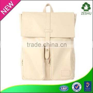 hot sale pu leather school backpack laptop backpack