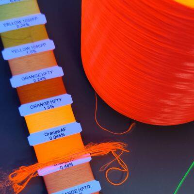 Fluorescence Orange Polyester DTY 75D/36F 75D/72F Semi-Dull Full-Dull  EN ISO 20471
