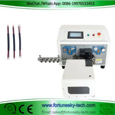 Automatic Twin Flat Electric Cable Cutting Stripping Twisting Machine