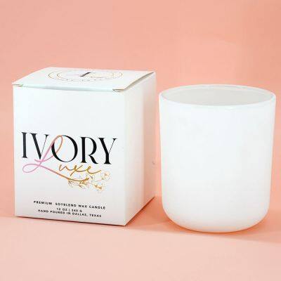 Custom Candle Package Ivory Cardboard Material Refresh Spray Perfume Printing Perfume Boxes