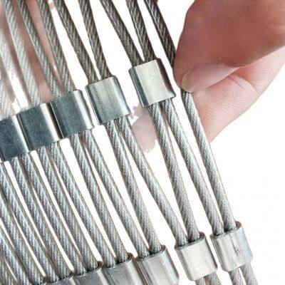 Durable Stainless Steel Wire Rope Mesh Net Woven Braided Cable Mesh for Zoo Bird Cage Protection