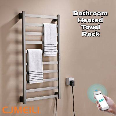 Bathroom Electric Heated Towel Rack, Towel Warmer for Bathroom, Wall Mounted Stainless Steel,5 Colours