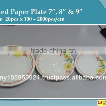 Printed Paper Plate 7", 8" & 9"