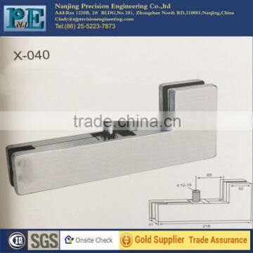 china stainless steel fabrication glass door crank clamp